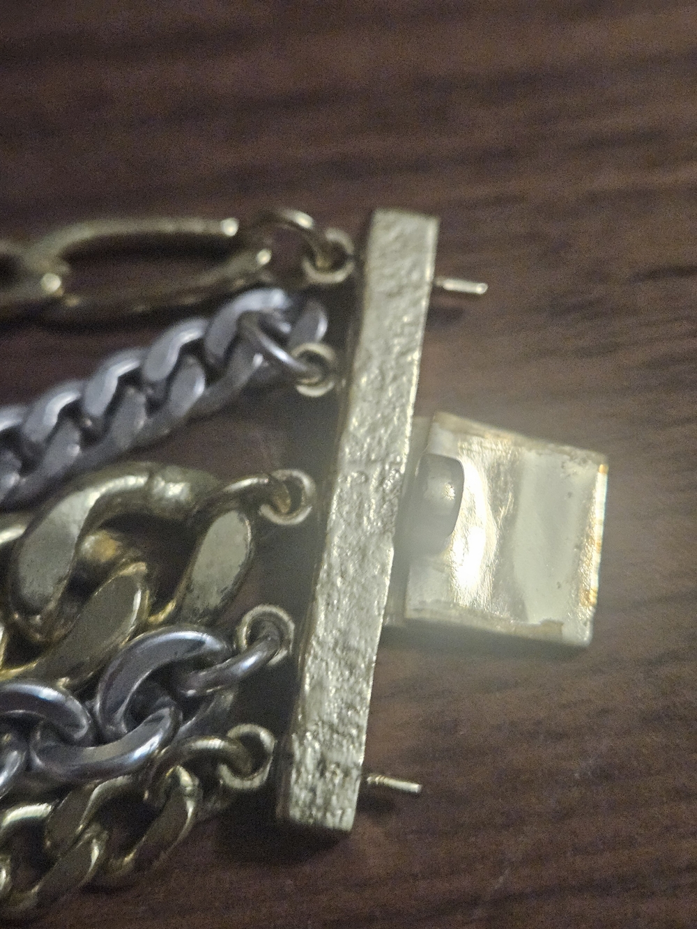 Silpada KR Collection Tough Luxe Mixed Metal Multi-Chain Bracelet - Picture 7 of 14